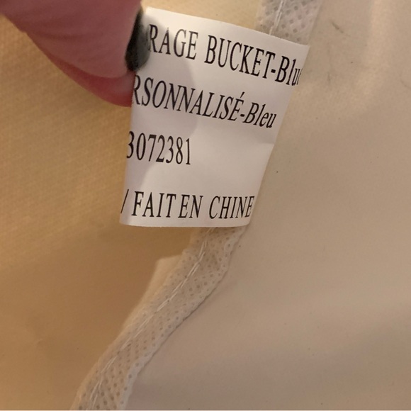 Canvas Laundry and Storage Basket, Foldable, Personalized Sleeve,Great Condition - Picture 15 of 15